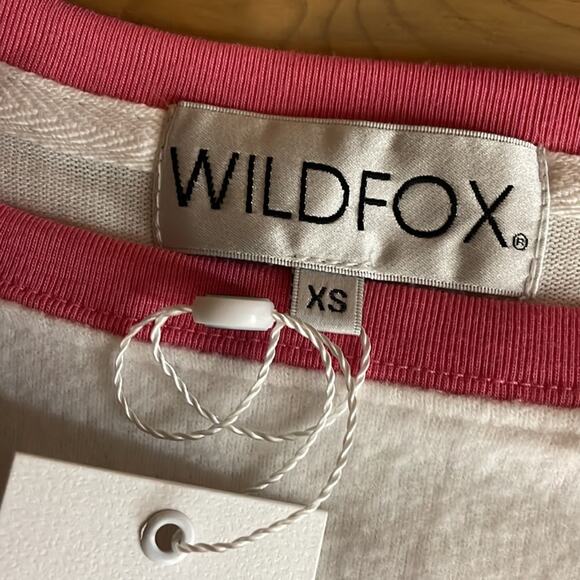 New! Wildfox Backseat Bingo color block sweatshirt women’s XS - Picture 9 of 13
